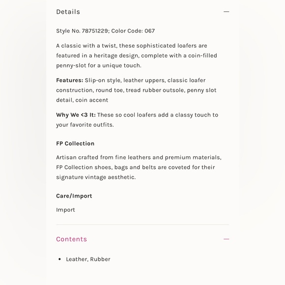 $128 FREE PEOPLE Size 8 Loafers Leather Everlane Anthropologie - Picture 5 of 6